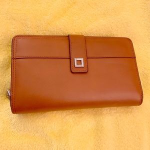 Authentic Leather Checkbook Wallet
